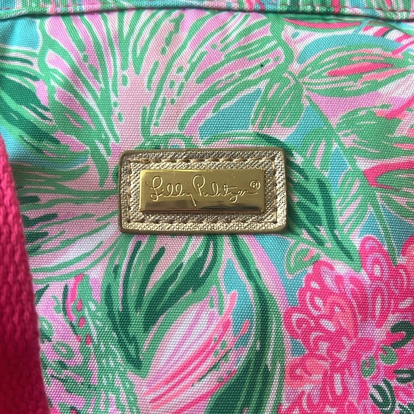 LILLY PULITZER BACKPACK COOLER BAG LIKE NEW - Picture 5 of 6